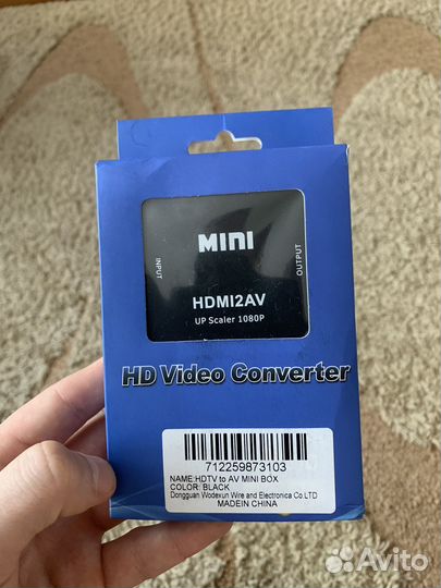 Переходник hdmi в AV RCA