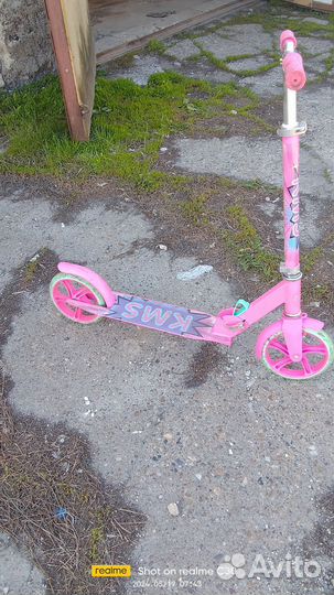 Самокат детский двухколесный для девочки