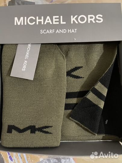 Шапка шарф мужской dkny комплект набор