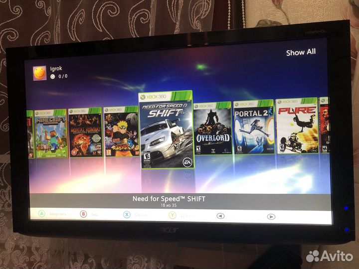 Xbox 360 slim прошитый 250Гб с играми