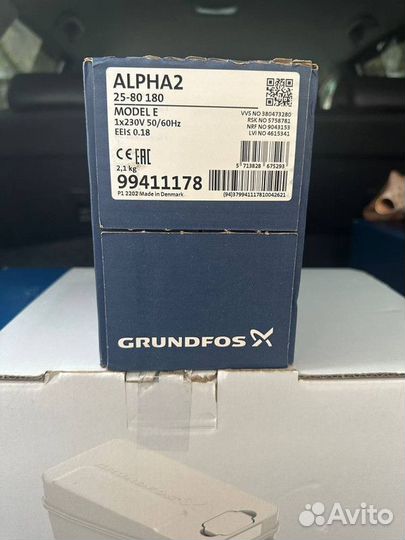 Насос циркуляционный Grundfos Alpha 2 25/80 180