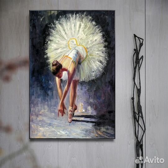Картины с балериной красивая девушка интерьерная