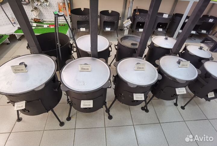 Казан чугунный от 3 до 22л Печи