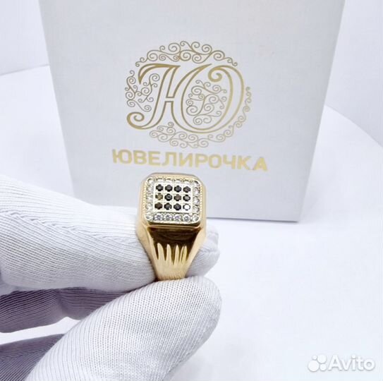 Золотое кольцо 6,7гр / печатка перстень