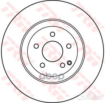 Диск тормозной перед DF7351S TRW