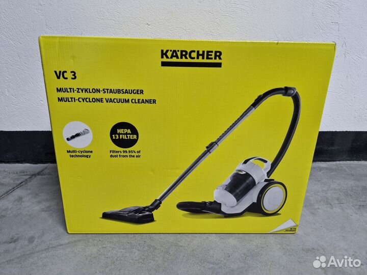 Пылесос Karcher VC 3, белый. Новый. Гарантия 5 лет