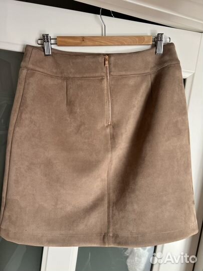 Юбка велюровая джинсовая zarina 48