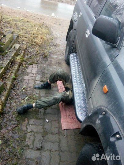 Силовые пороги на Тойота Лэнд Крузер 80