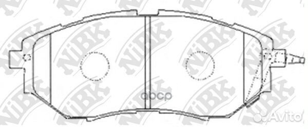 PN7499-nibk колодки дисковые п Subaru Legacy B