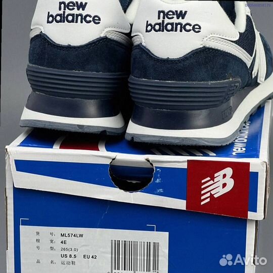 Кроссовки New Balance 574 Blue (Арт.38192)