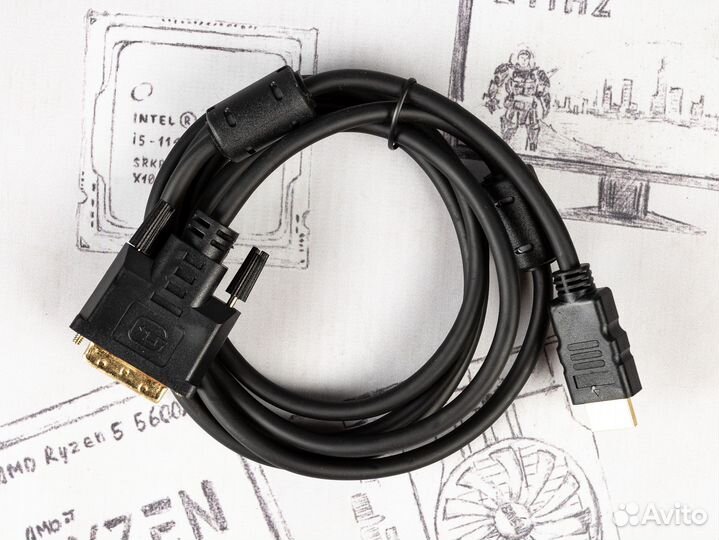 Кабель Exegate hdmi - DVI (dual link) 1.8 метра