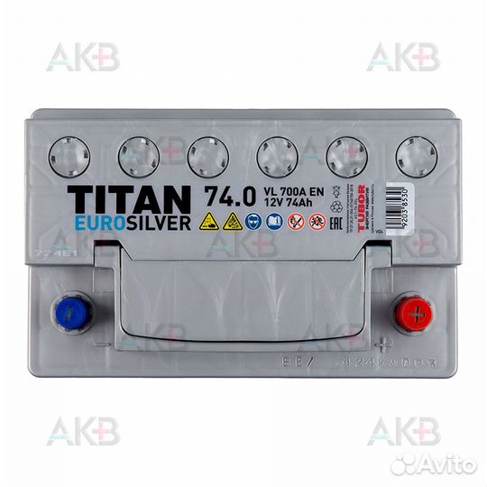 Аккумулятор автомобильный Titan Euro Silver 74R ни