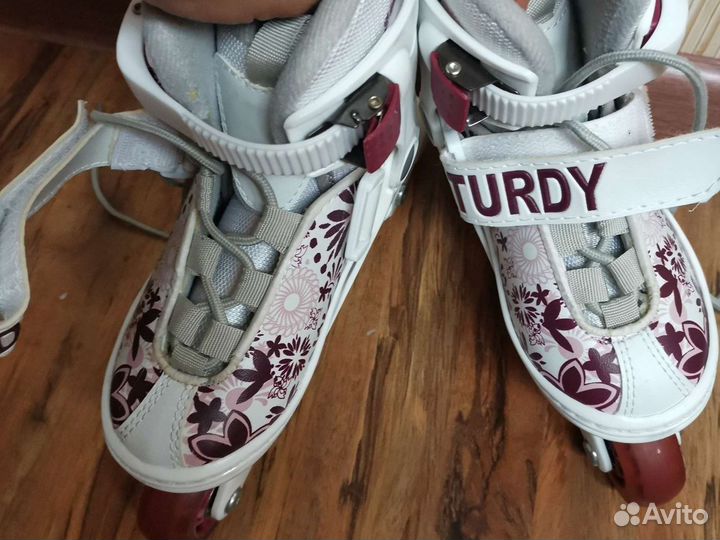 Коньки роликовые детские, раздвижные, р 27-30