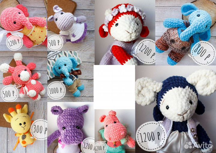 Вязаные игрушки ручной работы