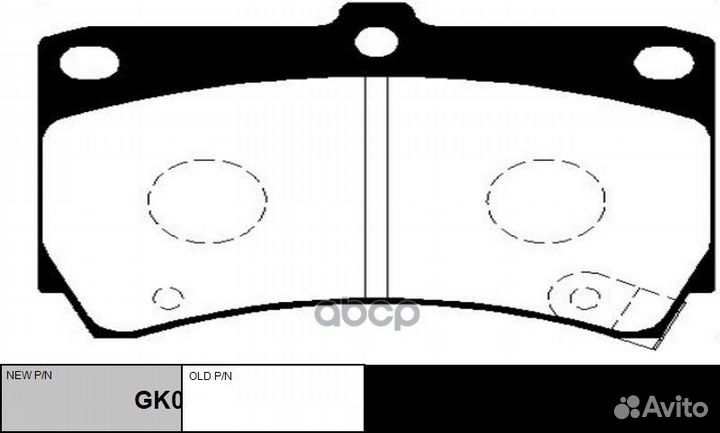 Колодки тормозные дисковые ckkk-3 CTR