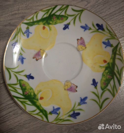 Чайный набор из фарфора, 4 предмета