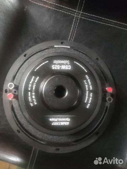 Динамик для сабвуфера 10 дюймов