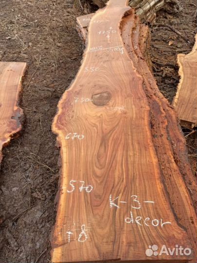 Стол обеденный из слэба карагача