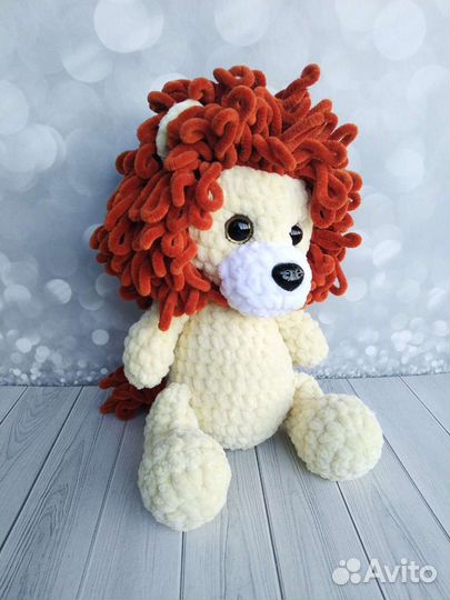 Мягкая игрушка Лев вязаный крючком