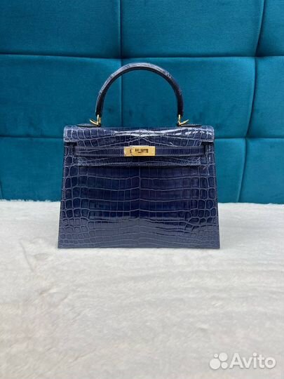 Сумка hermes kelly крокодил ручная