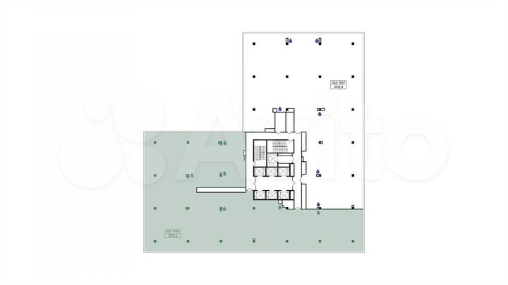 Продается помещение под офис, площадь 1100.2 кв.м