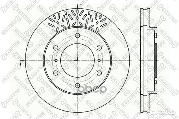 6020-3033V-SX диск тормозной передний Mitsubis