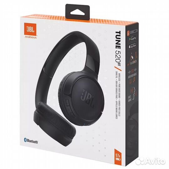 Наушники накладные Bluetooth JBL Tune 520 BT Black