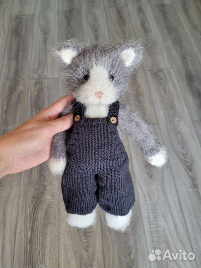 Кот вязаный, котик, котёнок.Мастер-класс.В наличии