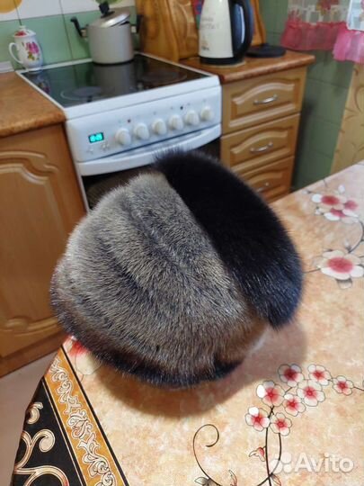 Шапка зимняя норковая женская.раз.-56-57