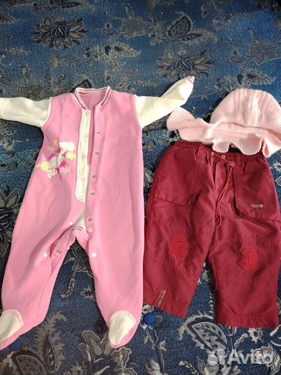 Детские вещи пакетом на девочку 68см