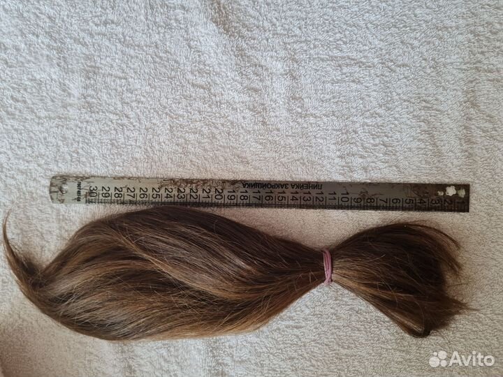 Волосы натуральные срез