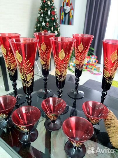 Бокалы/Подарочный набор Гусь Хрустальный