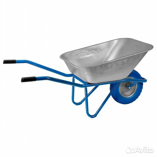 Тачка зубр пт-200 1-кол. с беск. колесом 110 л