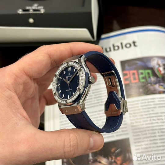 Hublot Classic Fusion Titanium Blue Diamonds