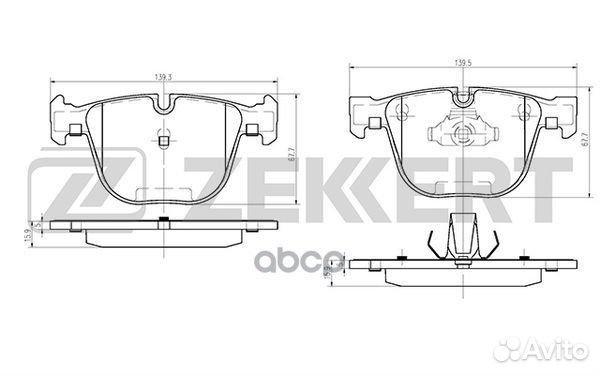 Колодки торм. диск. задн. BMW 1 (E82) 11- 3 (E