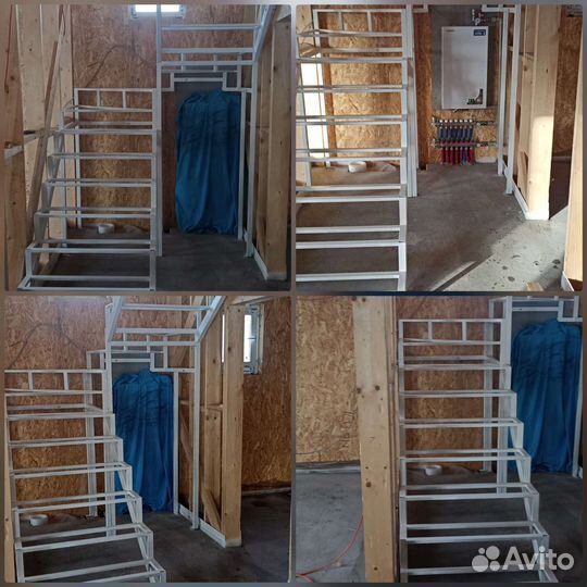 Лестница каркас в дом