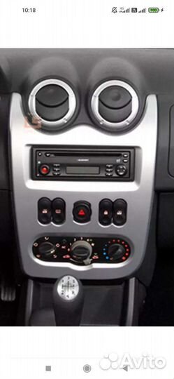 Рамка для магнитолы Рено логан. Ларгус