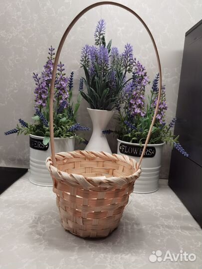 Корзина соломенная