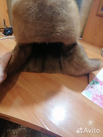 Норковая шапка мужская ушанка