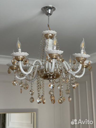 Люстра потолочная хрустальная