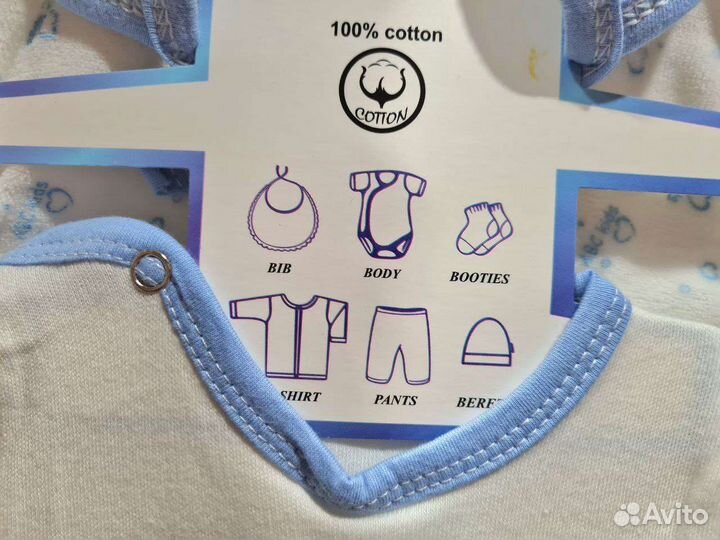 Комплект для новорожденного 5 в 1 на выписку