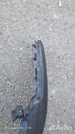 Юбка заднего бампера kia rio xline