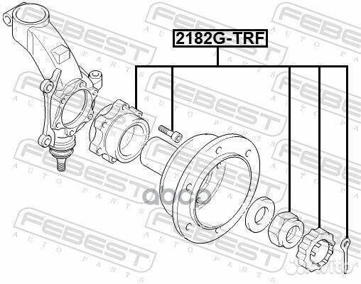 К-кт подшипника ступицы перед. Ford Transit 00-03