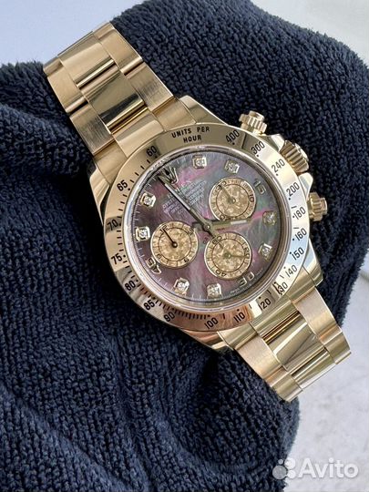 Rolex Daytona Black Tahitian Mother of Pearl YG