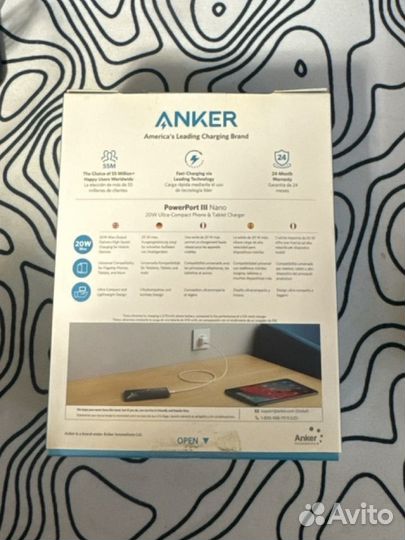 Сетевое зарядное устройство anker 20Rt