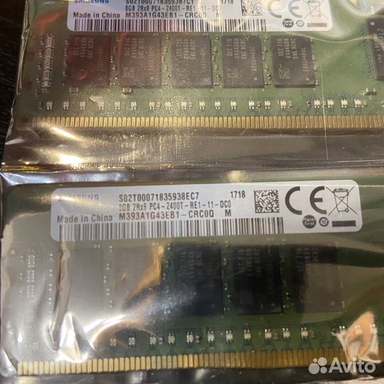 Оперативная память ddr4 16gb 2400 Samsung REG ECC