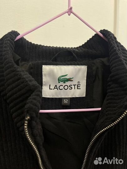 Куртка черная Lacoste