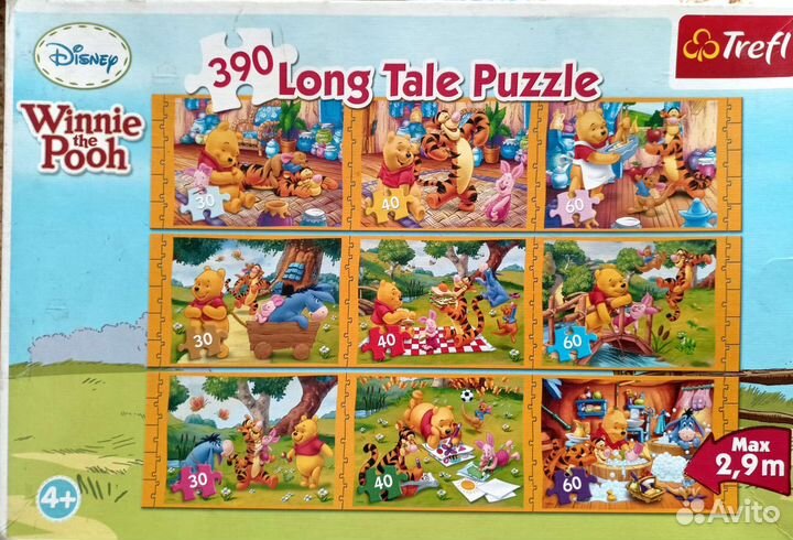 Пазлы Disney 390 штук, 9 разных картинок