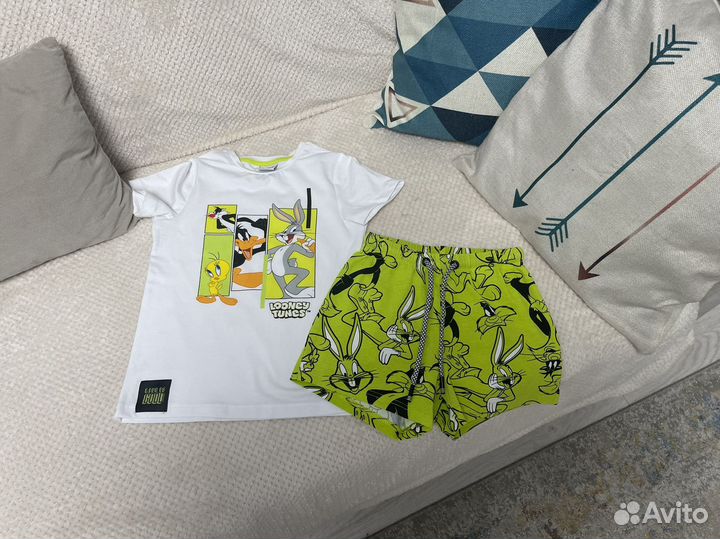 Футболка и шорты Play Today на девочку 116/122