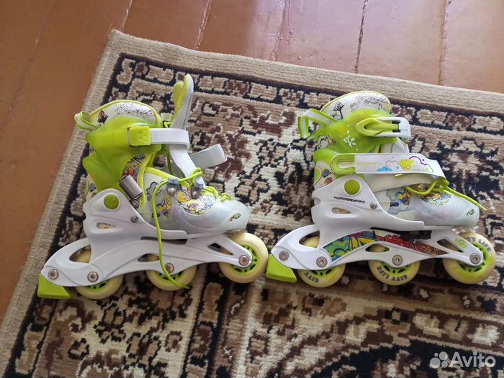 Роликовые коньки детские раздвижные